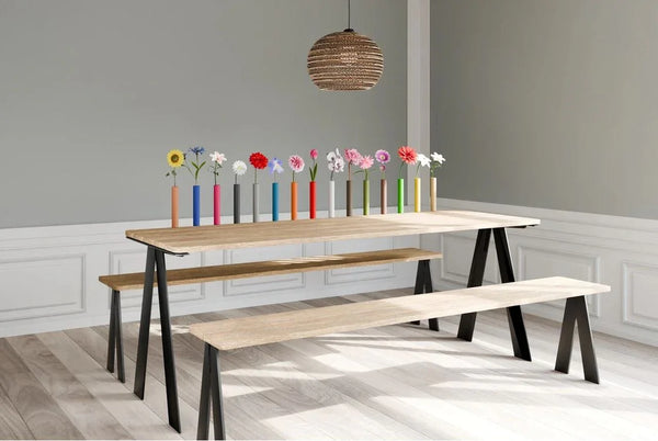 Décoration de vase à fleurs | Support à fleurs CLEM en acier pur